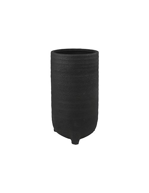 Κάσπώ κεραμ.μαύρο με πόδια Φ20,5 Η38,5cm