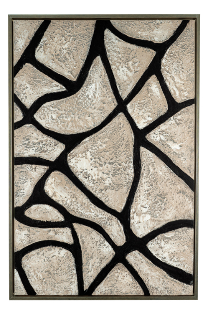 ΠΙΝΑΚΑΣ ΖΩΓΡΑΦΙΚΗΣ ΜΕ ΚΟΡΝΙΖΑ ΣΑΓΡΕ ΜΑΥΡΟΣ ΑΣΗΜΙ 60Χ90Χ3,8ΕΚ