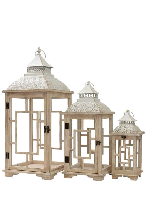 ΣΕΤ ΤΡΙΑ ΦΑΝΑΡΙΑ ΜΠΕΖ ΜΕ ΜΠΕΖ ΚΑΠΑΚΙ ΜΕΤΑΛΛΙΚΟ.ΜΕΓΕΘΟΣ  31Χ31Χ75ΕΚ ΚΑΙ 24Χ24Χ58ΕΚ ΚΑΙ 16,5Χ16,5Χ39ΕΚ