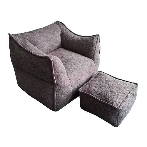 SPONGE ΠΟΛΥΘΡΟΝΑ SET ΓΚΡΙ ΣΚΟΥΡΟ 95x102xH73cm