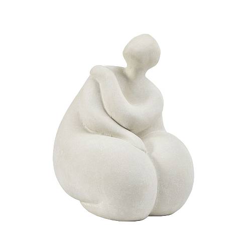LIAN DECO ΦΙΓΟΥΡΑ TERRACOTTA ΛΕΥΚΟ 29,2x25,8xH35,6cm