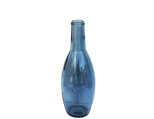 Βάζο γυάλ.recycled μπλε Η45cm