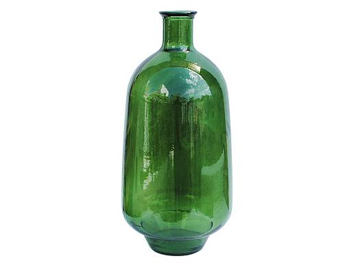 Βάζο γυάλ.recycled πράσινο Η60cm