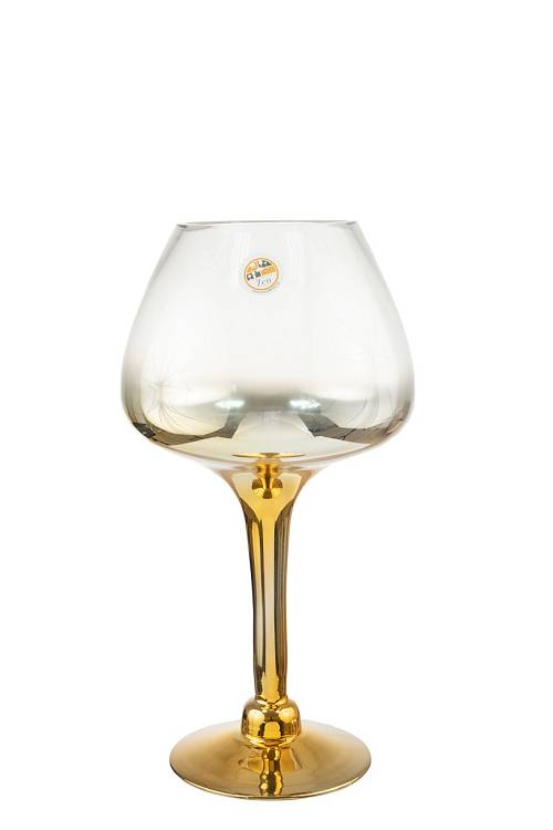 ΔΙΑΚΟΣΜΗΤΙΚΟ ΓΥΑΛΙΝΟ ΧΕΙΡΟΠΟΙΗΤΟ ΚΥΡΟΠΗΓΕΙΟ ΜΕ ΧΡΥΣΟ.ΜΕΓΕΘΟΣ  40ΕΚ