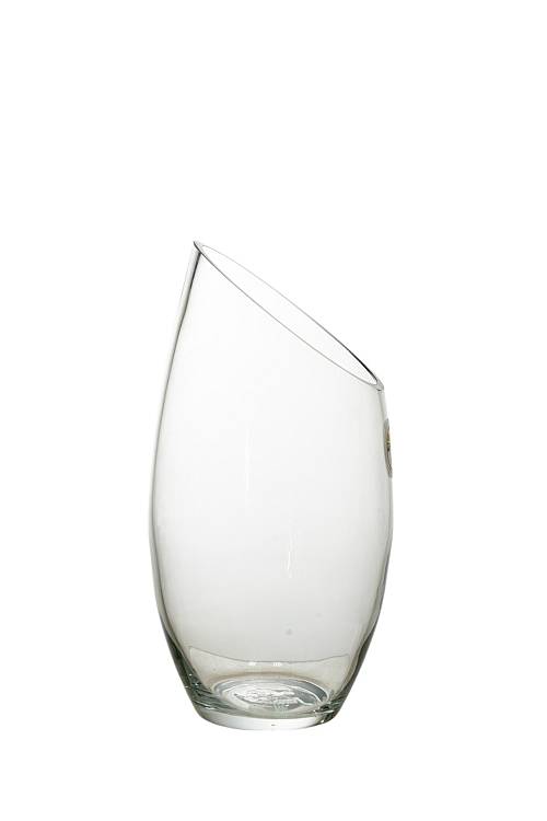 ΔΙΑΚΟΣΜΗΤΙΚΟ ΒΑΖΟ ΓΥΑΛΙΝΟ ΚΟΦΤΟ ΧΕΙΡΟΠΟΙΗΤΟ ΛΕΥΚΟ.ΜΕΓΕΘΟΣ 24,5ΕΚ