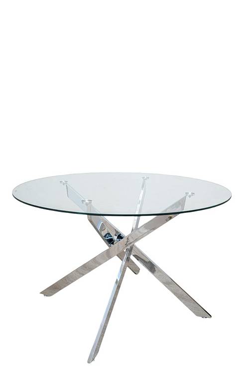 ΤΡΑΠΕΖΙ ΣΤΡΟΓΓΥΛΛΟ ΜΕ ΤΖΑΜΙ ΣΚΛΗΡΥΜΕΝΟ 10ΧΙΛ ΚΑΙ ΑΣΗΜΙ ΜΕΤΑΛΛΙΚΑ ΠΟΔΙΑ ΧΡΩΜΙΟΥ .ΜΕΓΕΘΟΣ 120Χ75ΕΚ