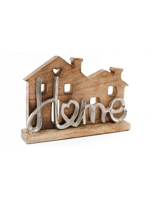 Σπίτι mango/ "HOME"αλουμίνιο 33x22x6cm