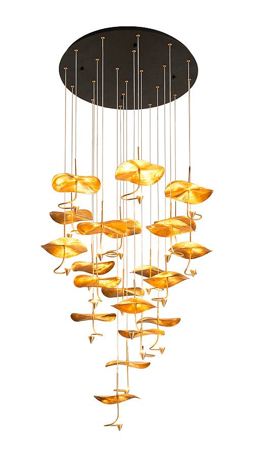 PDC 1290-18 ΠΟΛΥΕΛΑΙΟΣ 18/LED ME ΦΥΛΛΑ ΧΡΥΣΑ