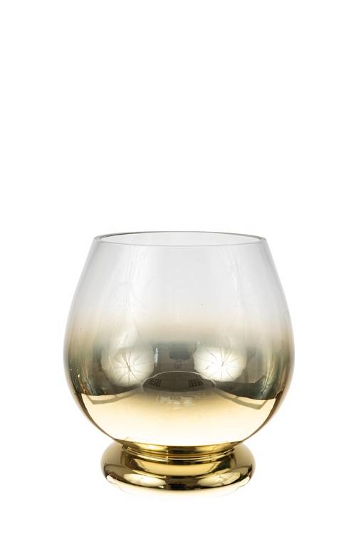 ΔΙΑΚΟΣΜΗΤΙΚΟ ΧΕΙΡΟΠΟΙΗΤΟ ΓΥΑΛΙΝΟ ΒΑΖΟ ΓΙΑ ΚΕΡΙ ΧΡΥΣΟ 19Χ19Χ20ΕΚ