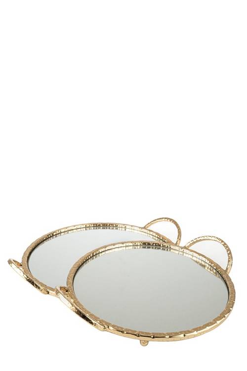 ΜΕΤΑΛΛΙΚΟΙ ΔΙΣΚΟΙ ΣΤΡΟΓΓΥΛΟΙ ΧΡΥΣΟΙ ΜΕ ΚΑΘΡΕΠΤΗ ΣΕΤ2  43Χ36Χ6ΕΚ ΚΑΙ 39Χ32,5Χ5,5ΕΚ