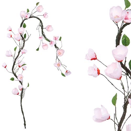 ΓΙΡΛΑΝΤΑ ΡΟΖ/ΚΟΚΚΙΝΟ ΜΑΝΩΛΙΑ X18 ΑΝΘΗ - Υ240cm 100/ΚΙΒ