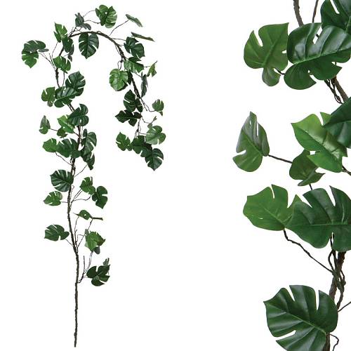 ΓΙΡΛΑΝΤΑ ΣΚΟΥΡΗ ΠΡΑΣΙΝΗ ΜΕ ΦΥΛΛΑ X48 Υ2.4cm - 160/ΚΙΒ