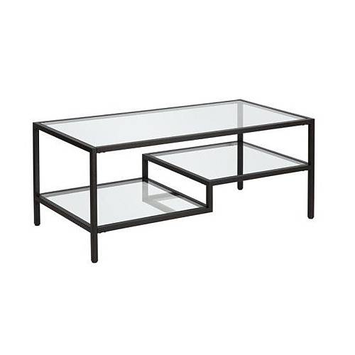 STEP COFFEE TABLE ΜΕΤΑΛΛΟ ΜΑΥΡΟ ΜΕΤΑΛΛΟ 110x50x42