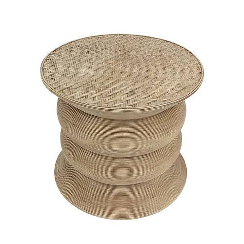 RIBBONS SIDE TABLE ΦΥΣΙΚΟ 59x59x53