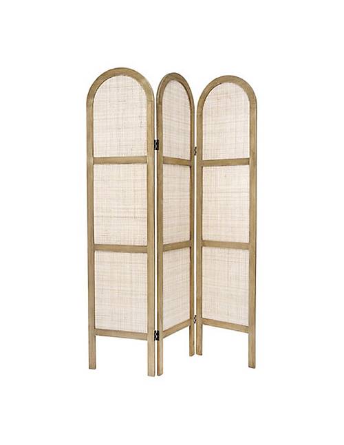 Παραβάν ξύλ.φυσικό με ψάθα 120x170cm