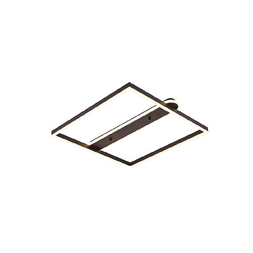 Inlight Πλαφονιέρα οροφής LED 35W 3CCT σε μαύρη απόχρωση D:50x50cm (6110)