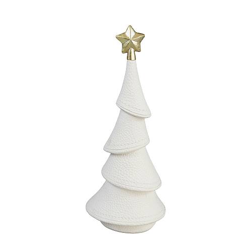 XMAS DREAM.II ΧΡΙΣΤΟΥΓΕΝΝΙΑΤΙΚΟ ΔΙΑΚΟΣΜΗΤΙΚΟ ΔΕΝΤΡΟ 10.5x8.5x24.5 POLYRESIN ΛΕΥΚΟ ΧΡΥΣΟ