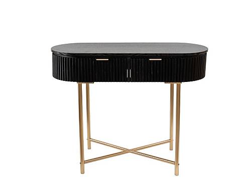 ΚΟΝΣΟΛΑ ΚΑΦΕ ΜΕ ΜΕΤΑΛΛΙΚΑ ΧΡΥΣΑ ΠΟΔΙΑ 100Χ40Χ80ΕΚ