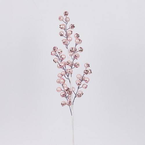 ΚΛΑΔΙ ΜΕ ΡΟΖ ΠΕΡΛΕ BERRY, 58cm