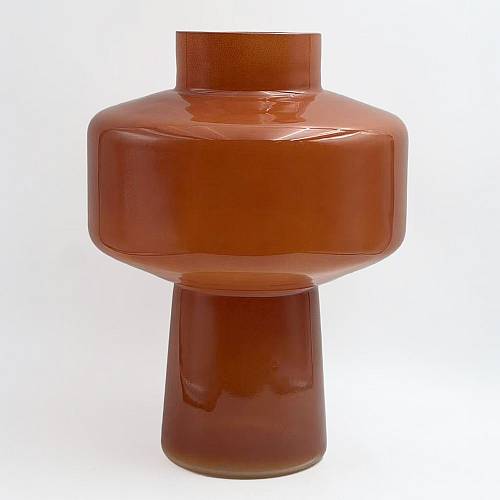 REGAL ΒΑΖΟ 20x20x28cm ΓΥΑΛΙ ΠΟΡΤΟΚΑΛΙ