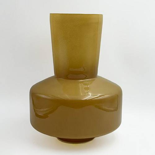 OPAC ΒΑΖΟ 20x20x25cm ΓΥΑΛΙ LIME