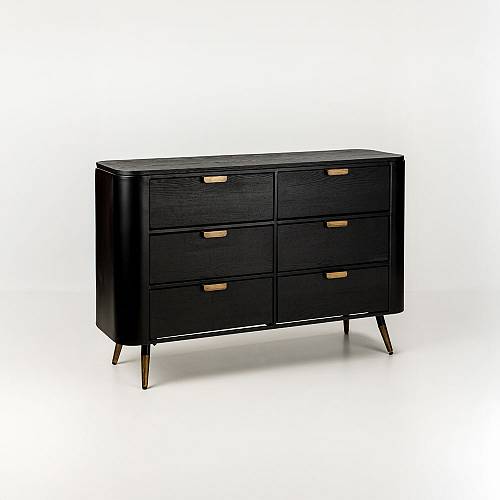 COLOMBO ΣΥΡΤΑΡΙΕΡΑ ΜΑΥΡΟ ΧΡΥΣΟ 118x39x77cm