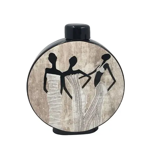 ΚΕΡΑΜΙΚΟ ΚΥΚΛΙΚΟ ΚΟΥΠ ΜΕ ΚΑΠΑΚΙ ΜΕΓΑΛΟ 3 ΑΦΡΙΚΑΝΕΣ ΓΥΝΑΙΚΕΣ - 28x9x33cm 4/KIB