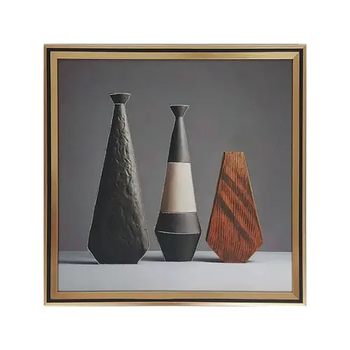 ΚΑΔΡΑΚΙ ΜΕ ΧΡΥΣΗ ΚΟΡΝΙΖΑ & 3D ΒΑΖΑ ΑΦΗΡΗΜΕΝΟ - 41x41cm 24/ΚΙΒ