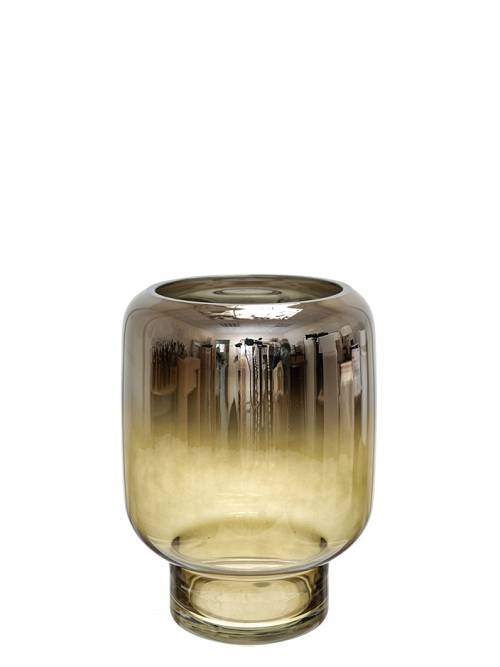 ΧΕΙΡΟΠΟΙΗΤΟ ΒΑΖΟ ΑΠΌ ΦΥΣΙΤΟ ΓΥΑΛΙ ΑΣΗΜΙ ΠΡΑΣΙΝΟ 19Χ19Χ25,5ΕΚ