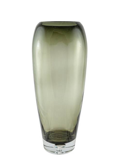 ΧΕΙΡΟΠΟΙΗΤΟ ΒΑΖΟ ΦΥΣΙΤΟ ΑΠΌ ΓΥΑΛΙ ΓΚΡΙ 15,9Χ15,9Χ38,4ΕΚ