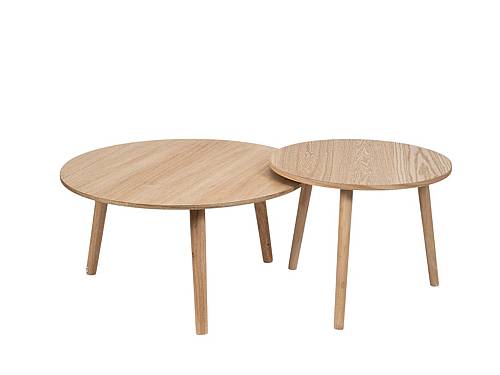 ΤΡΑΠΕΖΑΚΙ ΣΤΡΟΓΓΥΛΟ ΦΥΣΙΚΟ ΧΡΩΜΑ ΞΥΛΟΥ 50Χ39ΕΚ