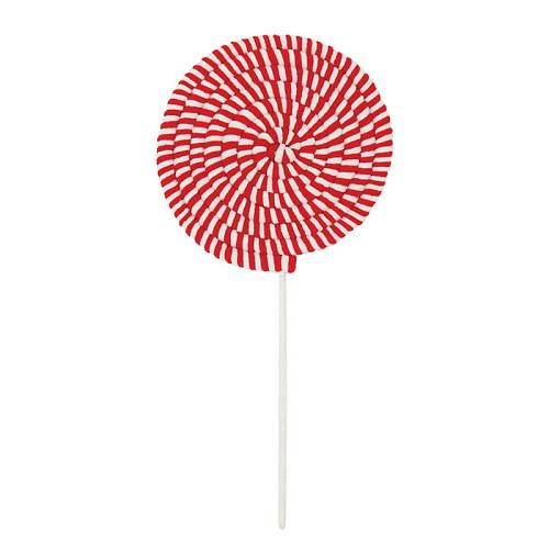 ΧΡΙΣΤΟΥΓΕΝNΙΑΤΙΚΟ ΠΙΚ ΓΛEIΦΙΤΖΟΥΡΙ ΡΙΓΕ ΚΟΚΚΙΝΟ/ΑΣΠΡΟ ΣΤΡΟΓΓΥΛΟ - Φ23cm Y49cm 360/ΚΙΒ