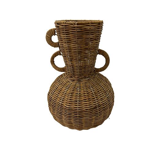 ARUNDO ΒΑΖΟ 26x26x36cm RATTAN ΦΥΣΙΚΟ ΦΥΣΙΚΟ