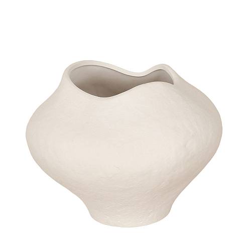 VERAE ΒΑΖΟ 26x26x20cm ΚΕΡΑΜΙΚΟ ΛΕΥΚΟ