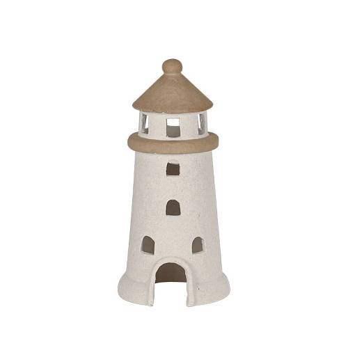 ΔΙΑΚΟΣΜΗΤΙΚΟ ΚΕΡΑΜΙΚΟ ΜΠΕΖ ΦΑΡΟΣ - Φ15x32cm 8/ΚΙΒ