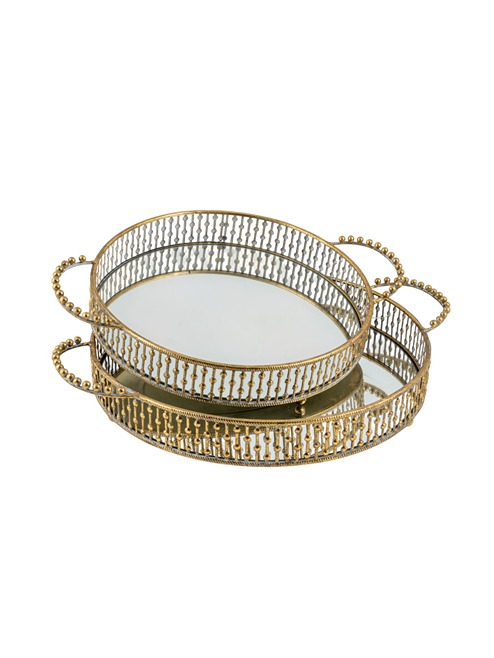 ΜΕΤΑΛΛΙΚΟΙ ΔΙΣΚΟΙ ΧΡΥΣΟΙ ΟΒΑΛ ΣΕΤ 2 ΤΕΜ 43,5Χ36Χ7ΕΚ ΚΑΙ 38Χ30Χ7ΕΚ