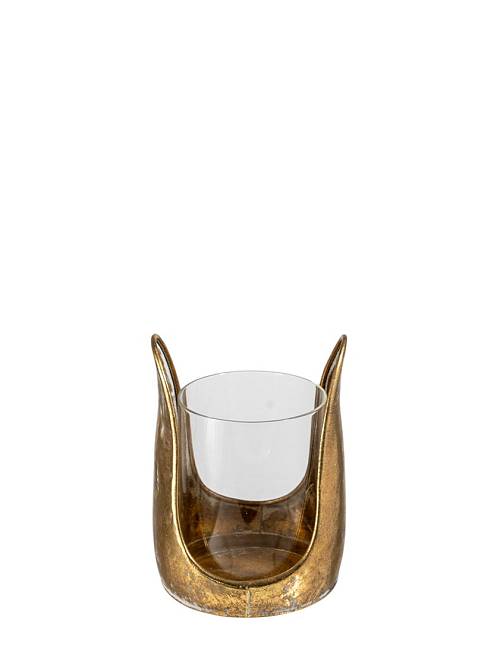 ΜΕΤΑΛΛΙΚΟ ΚΗΡΟΠΗΓΕΙΟ ΜΕ ΧΡΥΣΟ ΜΕ ΓΥΑΛΙ 12,5Χ12,5Χ15,5ΕΚ