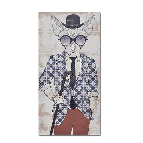 MR.CAT ΠΙΝΑΚΑΣ ΔΙΑΚΟΣΜΗΣΗΣ 30x60x2cm ΚΑΜΒΑΣ ΠΟΛΥΧΡΩΜΟ ΞΥΛΟ