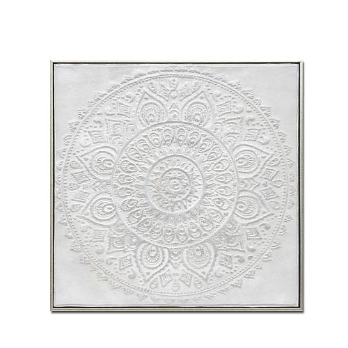 SAVOIR ΠΙΝΑΚΑΣ ΔΙΑΚΟΣΜΗΣΗΣ 62x62x5cm ΚΑΜΒΑΣ ΛΕΥΚΟ ΧΡΥΣΟ ΞΥΛΟ