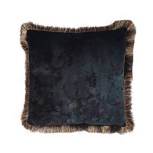 TRES ΔΙΑΚΟΣΜΗΤΙΚΟ ΜΑΞΙΛΑΡΙ 45x45cm ΥΦΑΣΜΑ ΜΠΛΕ ΠΡΑΣΙΝΟ POLYESTER