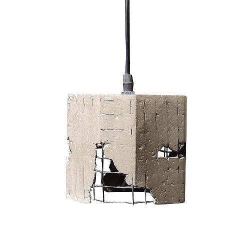 GRID 1 ΦΩΤΙΣΤΙΚΟ ΟΡΟΦΗΣ 13x13x13cm ΤΣΙΜΕΝΤΟ ΜΕΤΑΛΛΟ