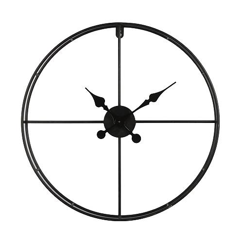 TEMPUS ΡΟΛΟΪ ΤΟΙΧΟΥ 60x60x7cm ΜΕΤΑΛΛΟ ΜΑΥΡΟ