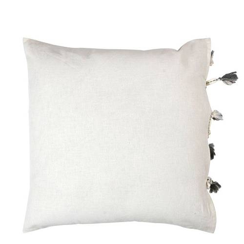 AMMOS 2 ΔΙΑΚΟΣΜΗΤΙΚΟ ΜΑΞΙΛΑΡΙ 50x50cm ΥΦΑΣΜΑ ΛΕΥΚΟ ΜΠΕΖ ΒΑΜΒΑΚΙ