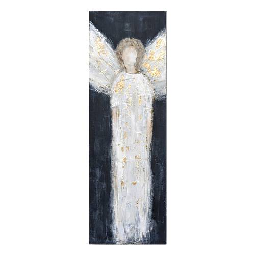 ANGELO ΠΙΝΑΚΑΣ ΔΙΑΚΟΣΜΗΣΗΣ 50x150x3cm ΚΑΜΒΑΣ ΜΑΥΡΟ ΛΕΥΚΟ ΞΥΛΟ