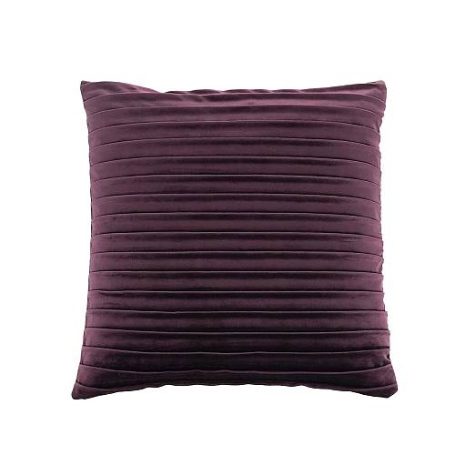 PLISSE ΔΙΑΚΟΣΜΗΤΙΚΟ ΜΑΞΙΛΑΡΙ 45x45cm ΒΕΛΟΥΔΟ ΜΩΒ