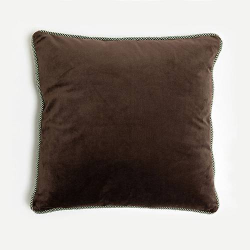 SOLID ΔΙΑΚΟΣΜΗΤΙΚΟ ΜΑΞΙΛΑΡΙ 50x50cm ΒΕΛΟΥΔΟ ΚΑΦΕ