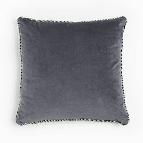 SOLID ΔΙΑΚΟΣΜΗΤΙΚΟ ΜΑΞΙΛΑΡΙ 50x50cm ΒΕΛΟΥΔΟ ΓΚΡΙ
