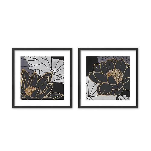 FIGERES ΠΙΝΑΚΑΣ 50x50x2cm MDF ΠΟΛΥΧΡΩΜΟ ΧΑΡΤΙ ΜΑΥΡΟ