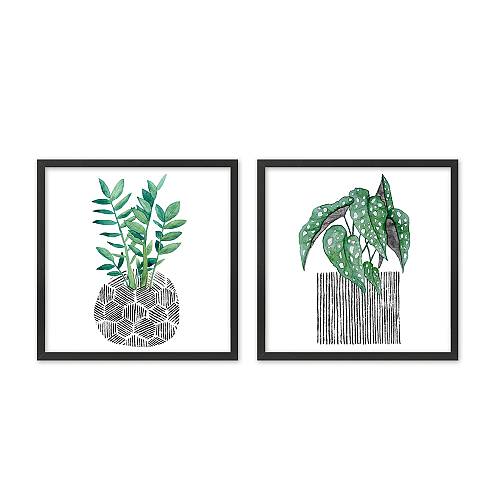 BILIA ΠΙΝΑΚΑΣ 50x50x2cm MDF ΠΟΛΥΧΡΩΜΟ ΧΑΡΤΙ ΜΑΥΡΟ