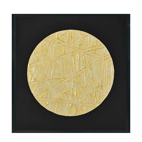 SIPIT ΠΙΝΑΚΑΣ ΔΙΑΚΟΣΜΗΣΗΣ 100x100x5cm ΚΑΜΒΑΣ ΜΑΥΡΟ ΧΡΥΣΟ ΞΥΛΟ ΜΑΥΡΟ